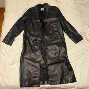 zara faux leather jacket